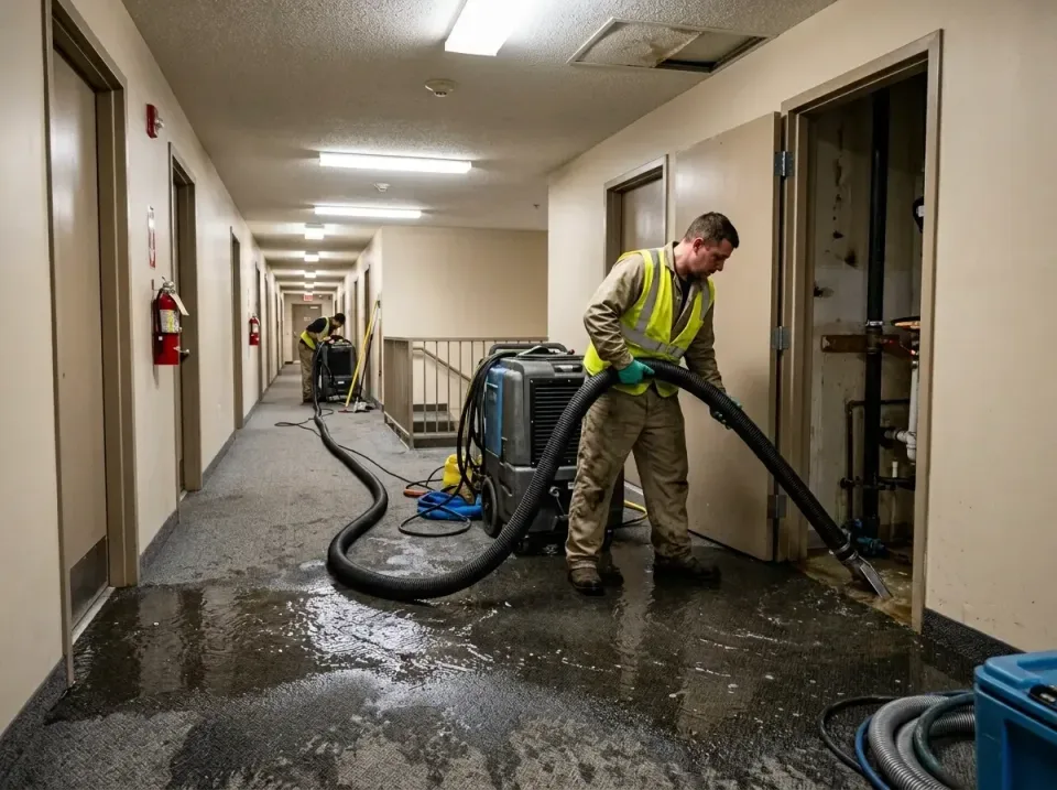 multi-unit-apartment-hallway-f-005 — frequently asked questions, Emergency Burst Pipe Water Extraction & Removal in Hill 'n…